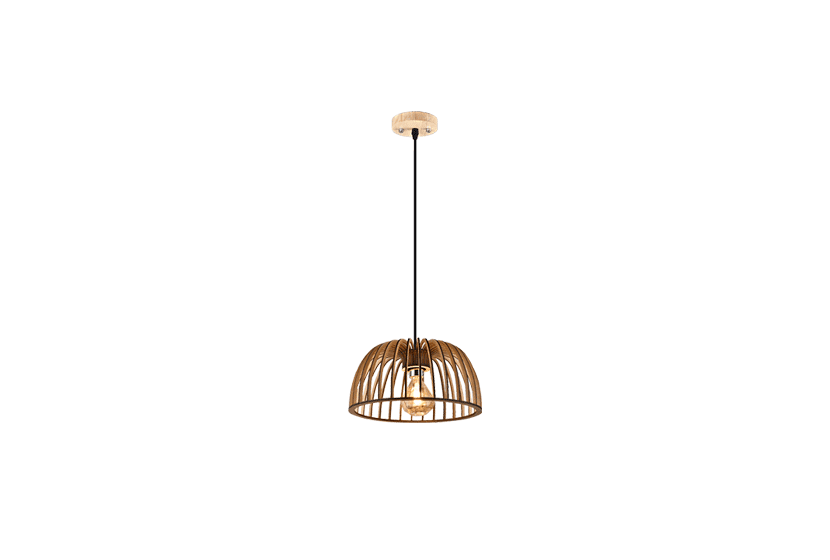 Wooden pendant lamp